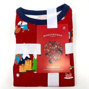 Target Toddler Holiday Gnomes Print Matching Family Pajama Wondershop™ Red 18M